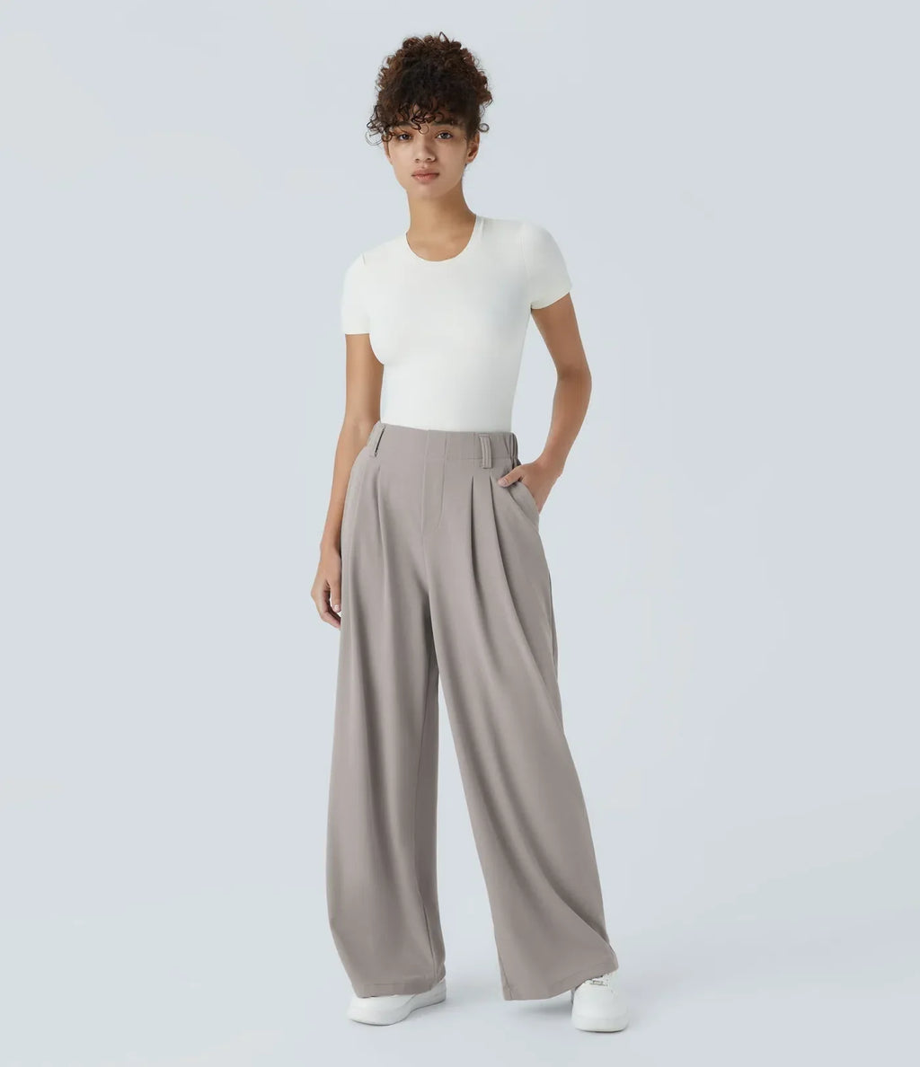 ColaTek Air V2™ - Pantaloni svasati con cintura alta e tasche laterali