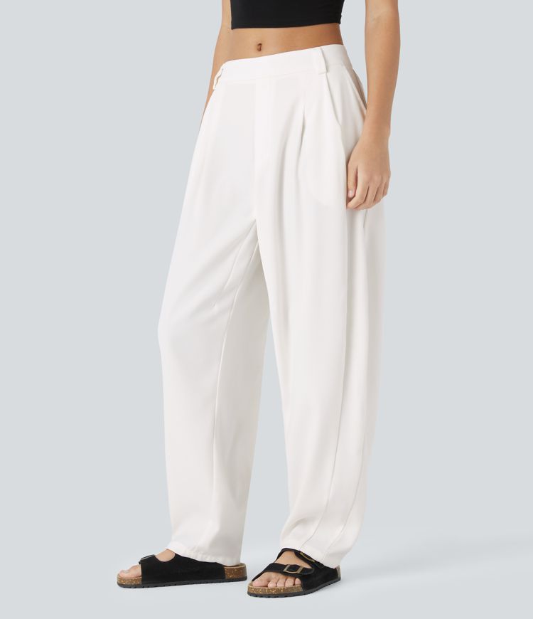 ColaTek Air V3™ - Pantaloni larghi con cintura alta, tasche laterali e gamba a barile