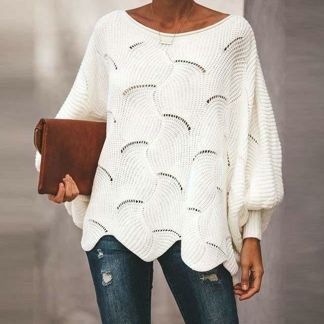 Maglione oversize casual e sciolto