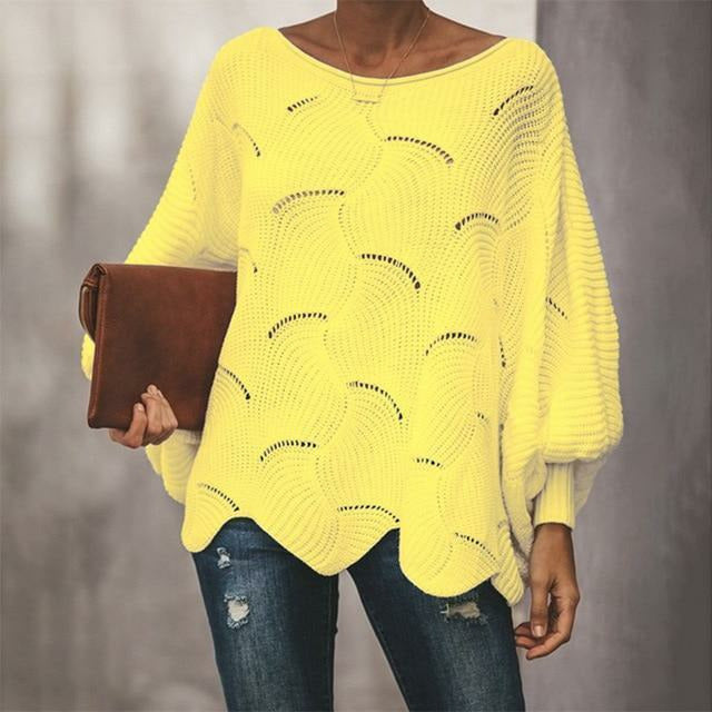 Maglione oversize casual e sciolto