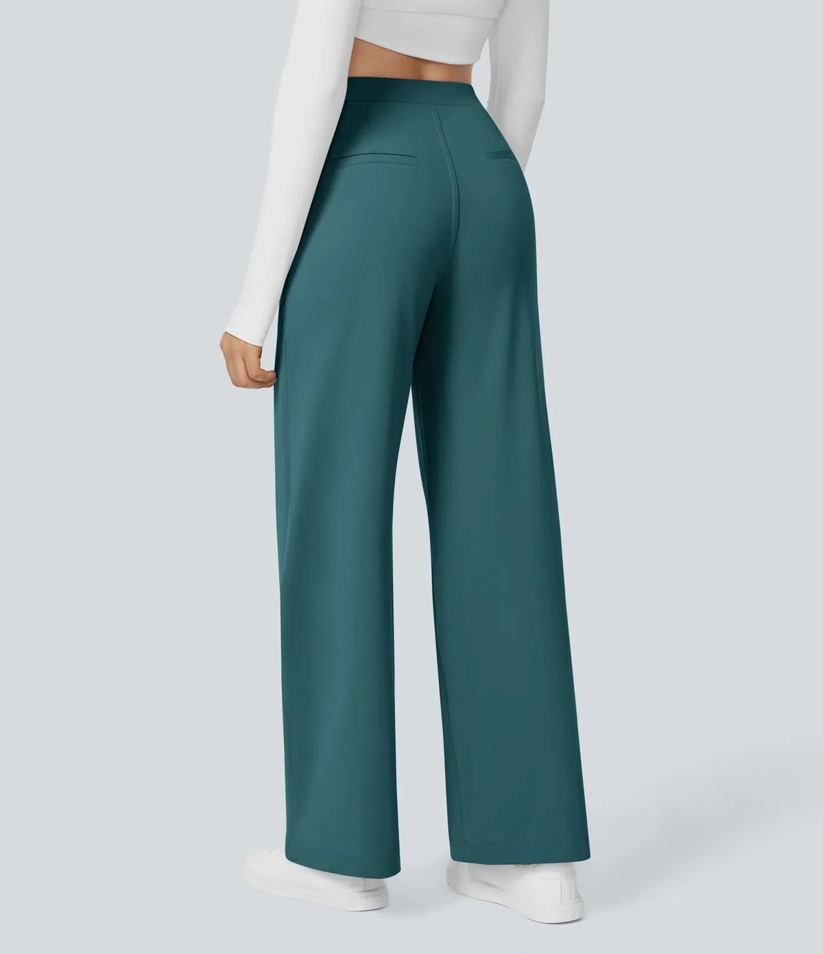 Pantaloni svasati ColaTek Air™ con cintura alta e tasche laterali con zip